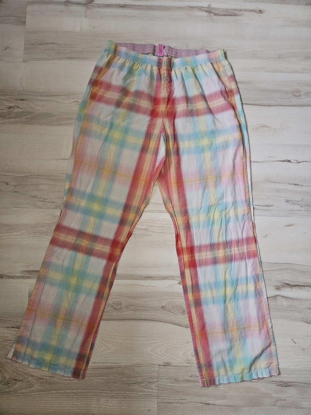 Vintage PiNK Victoria's Secret Plaid Pajama Pants Y2K Women's Medium Lounge M